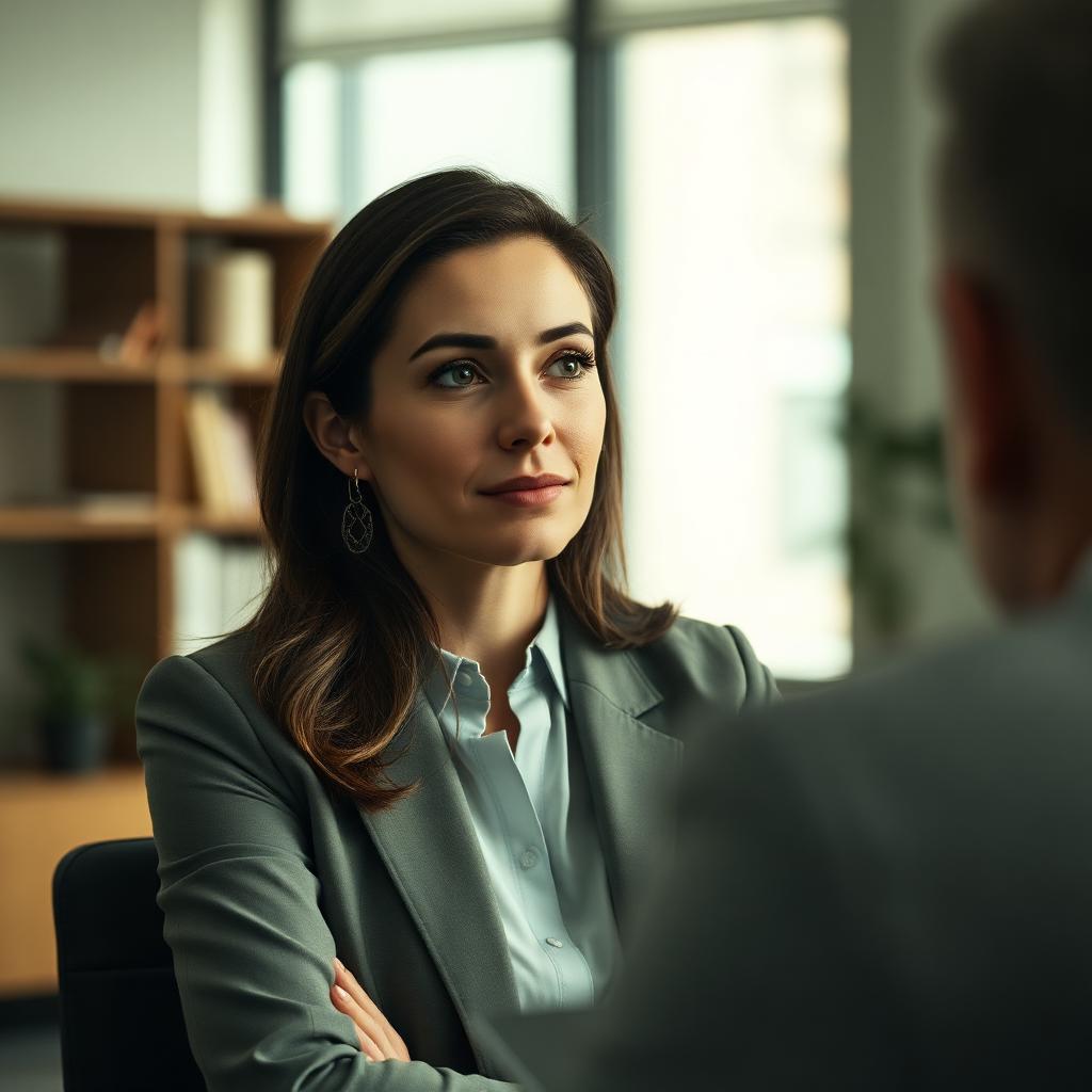 A manager listening thoughtfully in a one-on-one